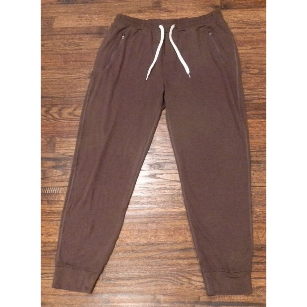 Vuori V438 Brown Performance Jogger Pants Men's Size XL